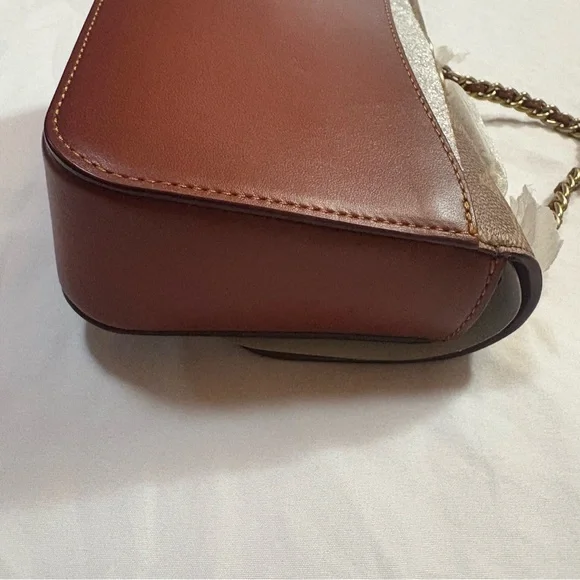 NWT COACH Madison Signature Coated Canvas Mini Shoulder Bag Crossbody Bag Brown - Picture 6 of 16